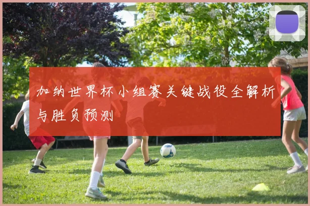 加纳世界杯小组赛关键战役全解析与胜负预测