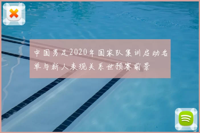 中国男足2020年国家队集训启动名单与新人表现关系世预赛前景